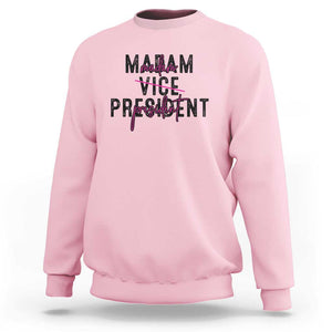 Funny Harris For President Sweatshirt Madam Vice President 2024 TS11 Light Pink Print Your Wear