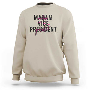 Funny Harris For President Sweatshirt Madam Vice President 2024 TS11 Sand Print Your Wear