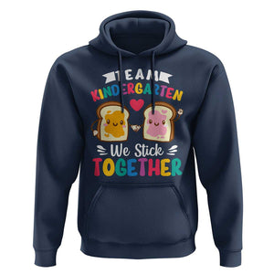 Back To School Hoodie Team Kindergarten We Stick Together Bread Jam TS11 Navy Print Your Wear