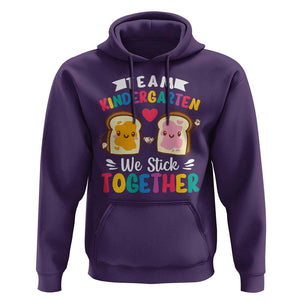 Back To School Hoodie Team Kindergarten We Stick Together Bread Jam TS11 Purple Print Your Wear