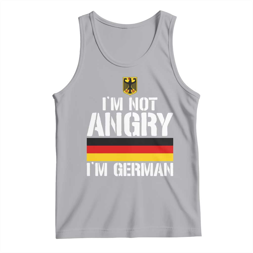 Funny I Am Not Angry I Am German Tank Top Germany Flag German American TS11 Athletic Heather Print Your Wear