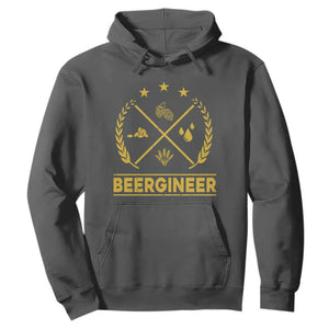 Funny Beergineer Hoodie Homebrew Craft Beer Drinking Lover TS11 Dark Heather Print Your Wear