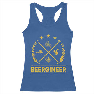 Funny Beergineer Racerback Tank Top Homebrew Craft Beer Drinking Lover TS11 Royal Blue Print Your Wear