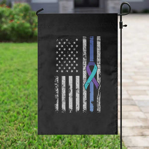 Police Suicide Prevention Awareness American Flag Ribbon Support Garden Flag TS11 Print Your Wear