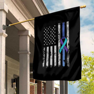 Police Suicide Prevention Awareness American Flag Ribbon Support Garden Flag TS11 Print Your Wear