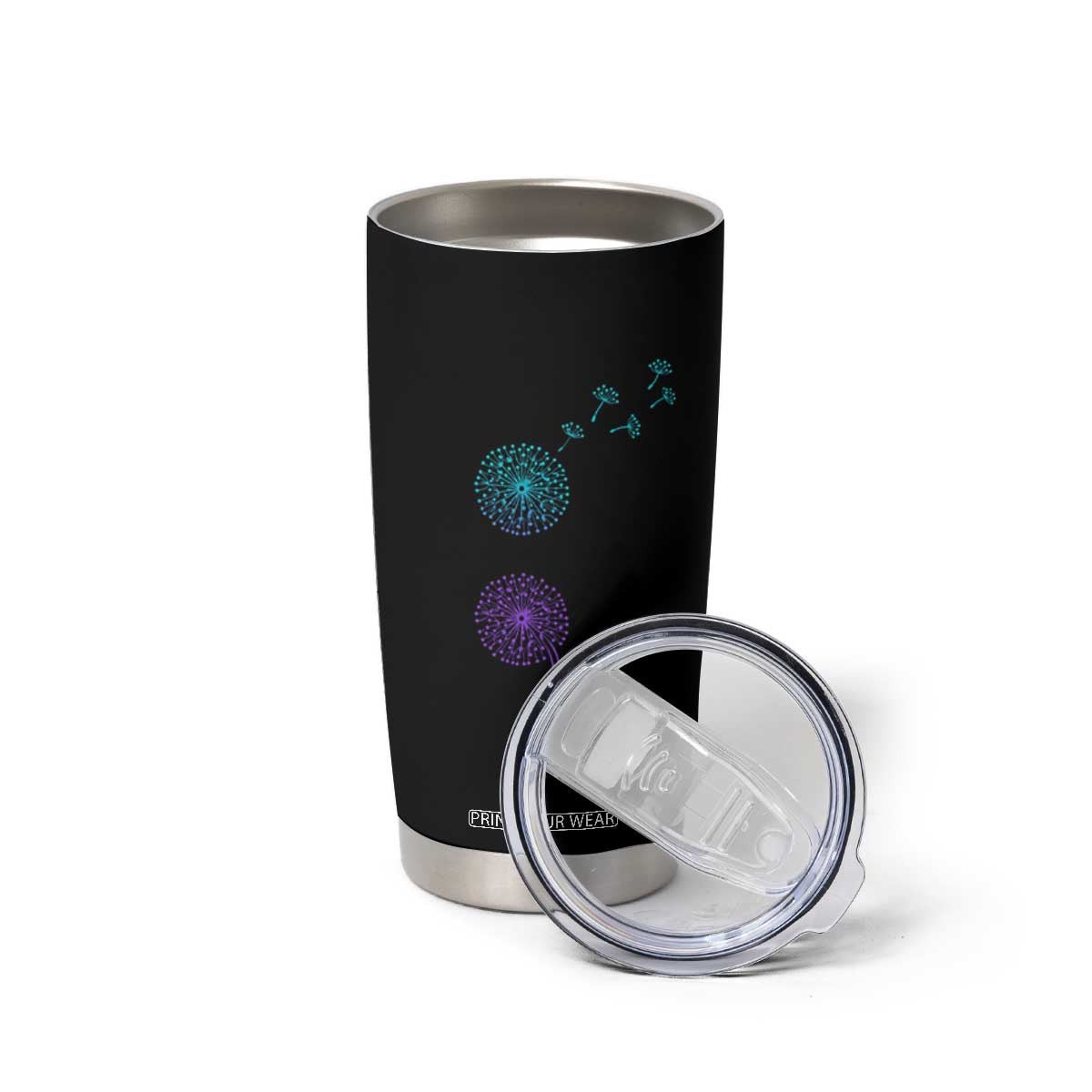Semicolon Suicide Prevention Awareness Dandelion Graphic Tumbler Cup TS11 Print Your Wear
