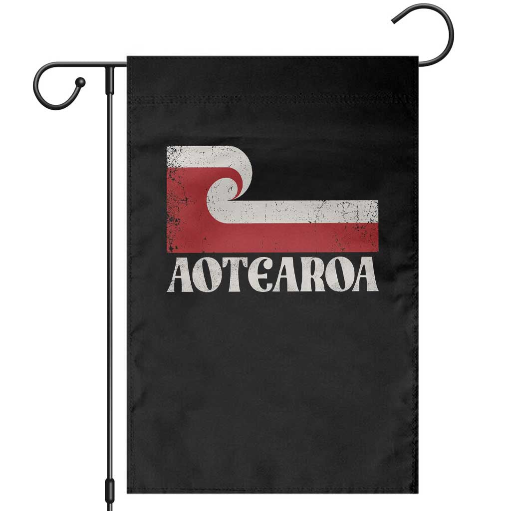 Aotearoa New Zealand Vintage Maori Flag Tino Rangatiratanga Garden Flag TS11 Black Print Your Wear