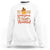 Thanksgiving Day Sweatshirt Tis The Season To Be Thankful Pumpkin Fall Season Pilgrim Hat TS11 White Print Your Wear