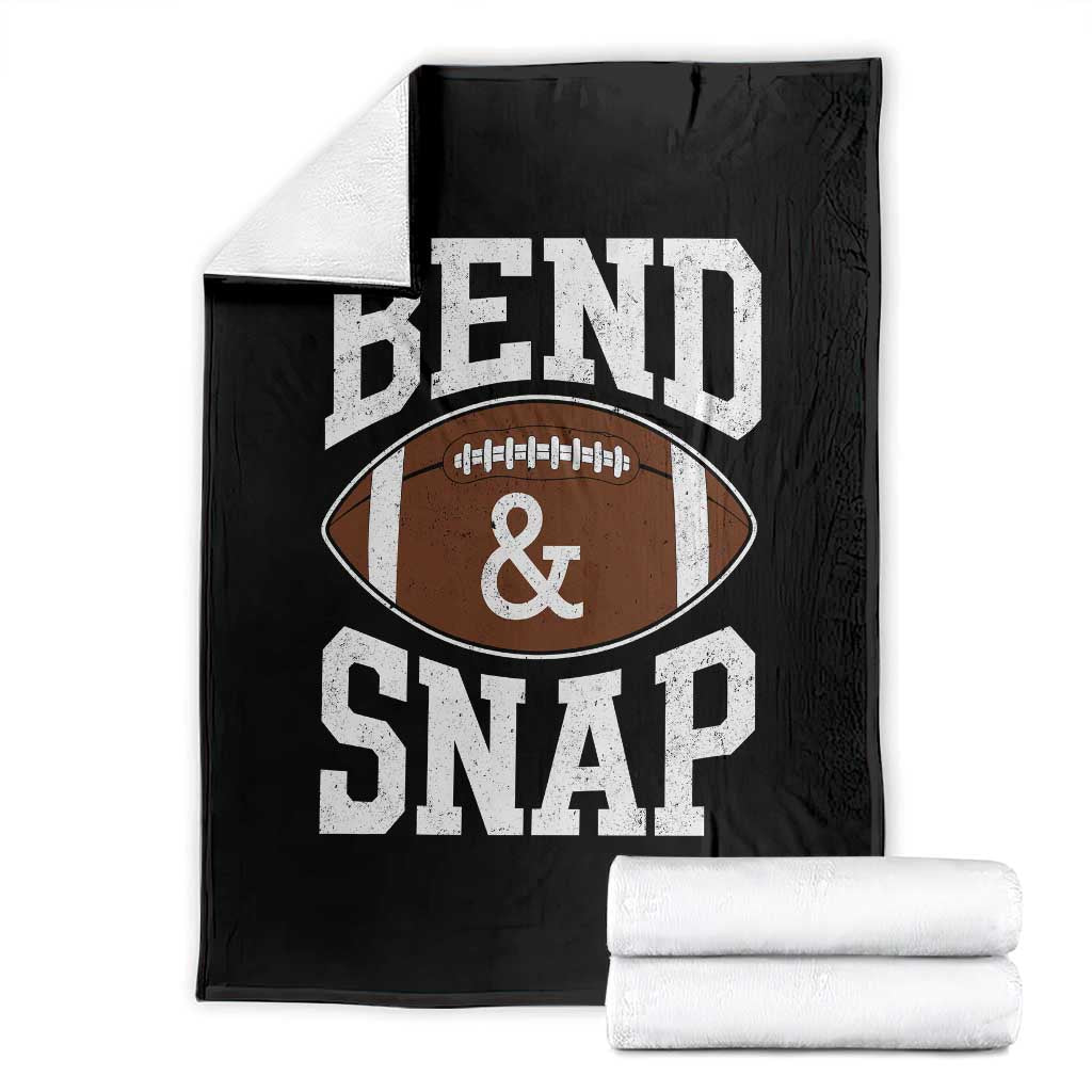 Funny Football Bend And Snap Throw Blanket Game Day Touchdown Season