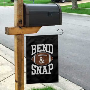 Funny Football Bend And Snap Garden Flag Game Day Touchdown Season