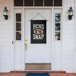 Funny Football Bend And Snap Garden Flag Game Day Touchdown Season