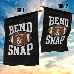 Funny Football Bend And Snap Garden Flag Game Day Touchdown Season