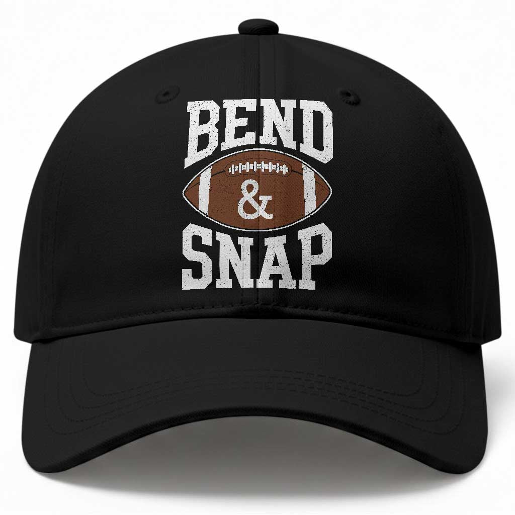 Funny Football Bend And Snap Baseball Cap Game Day Touchdown Season