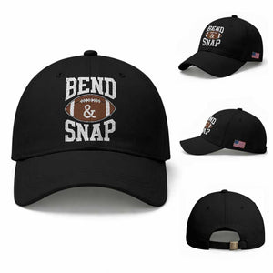Funny Football Bend And Snap Baseball Cap Game Day Touchdown Season