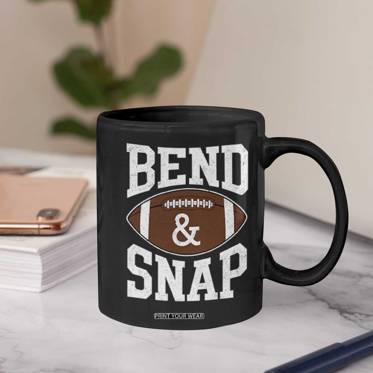 Funny Football Bend And Snap Coffee Mug Game Day Touchdown Season