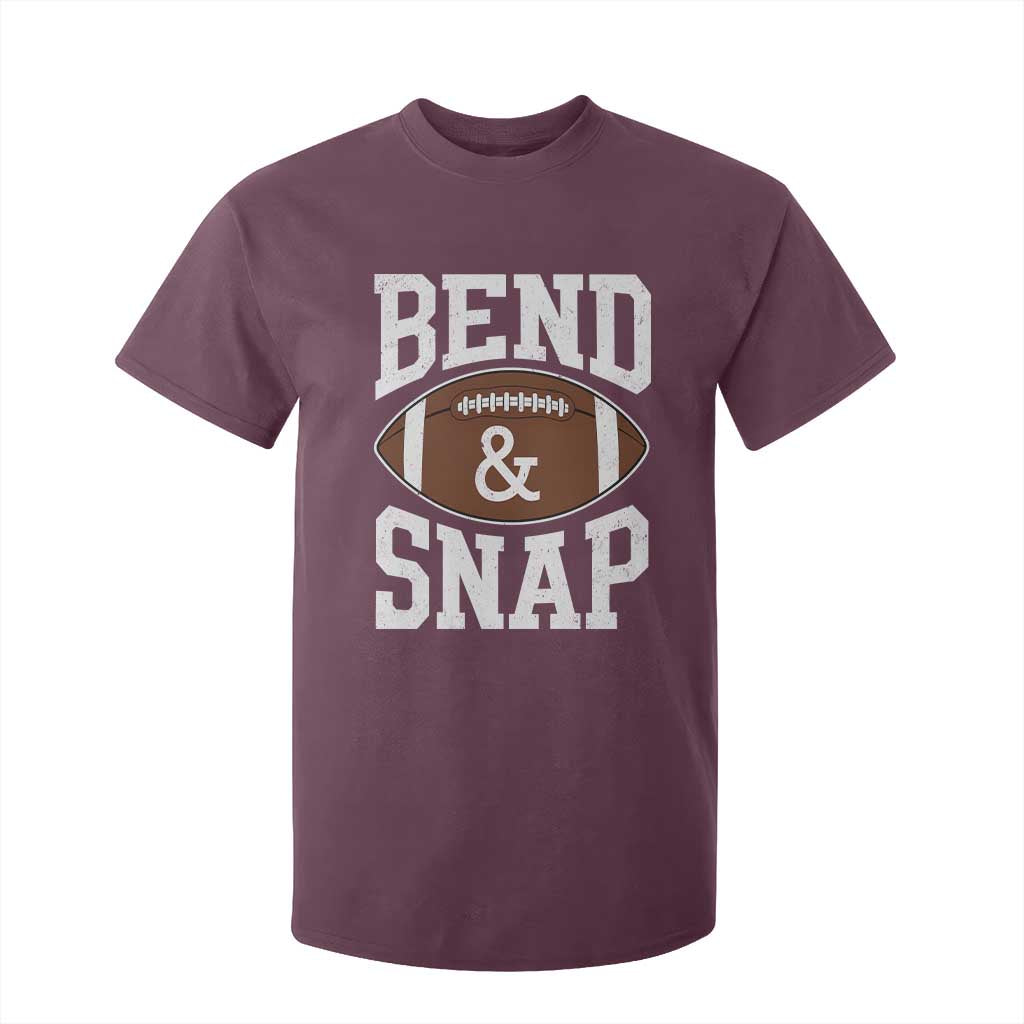 Funny Football Bend And Snap T Shirt For Kid Game Day Touchdown Season