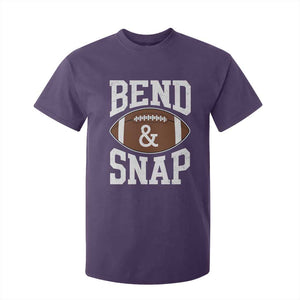 Funny Football Bend And Snap T Shirt For Kid Game Day Touchdown Season
