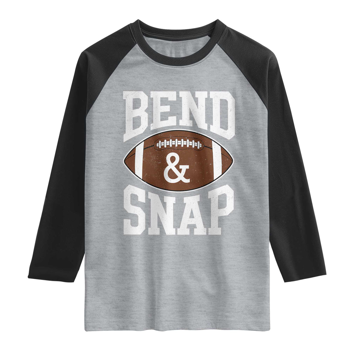 Funny Football Bend And Snap Raglan Shirt Game Day Touchdown Season