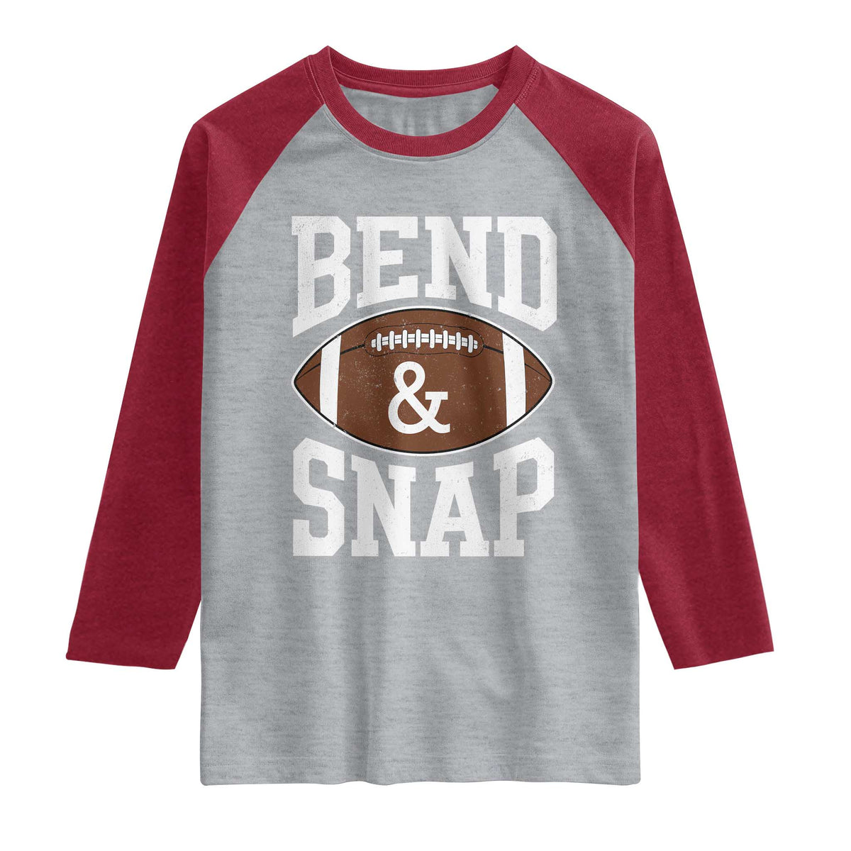 Funny Football Bend And Snap Raglan Shirt Game Day Touchdown Season