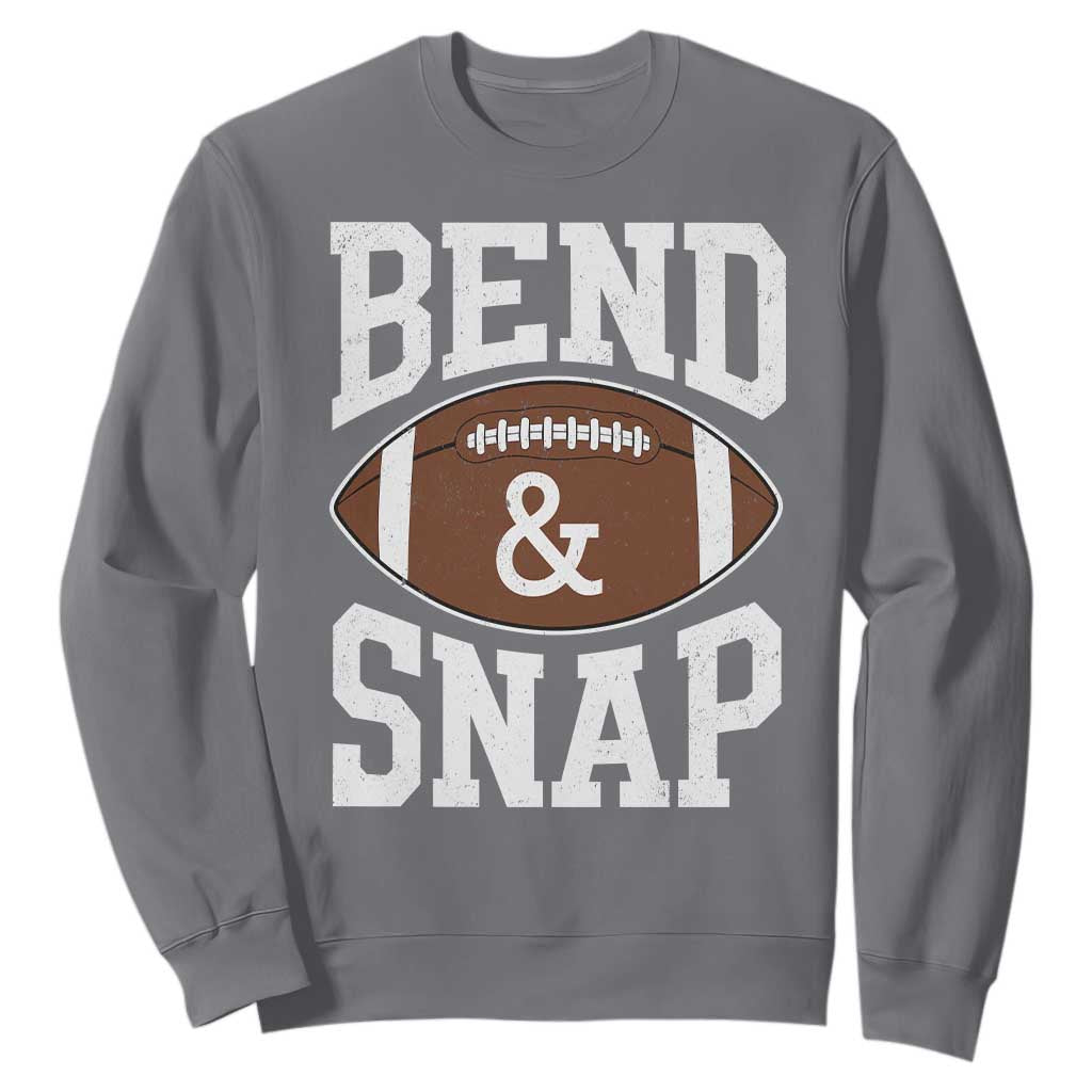 Funny Football Bend And Snap Sweatshirt Game Day Touchdown Season