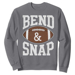 Funny Football Bend And Snap Sweatshirt Game Day Touchdown Season