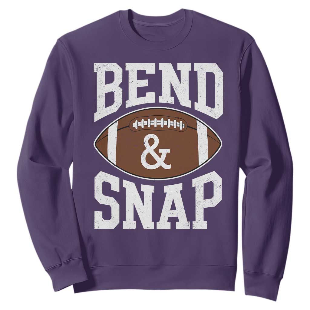 Funny Football Bend And Snap Sweatshirt Game Day Touchdown Season