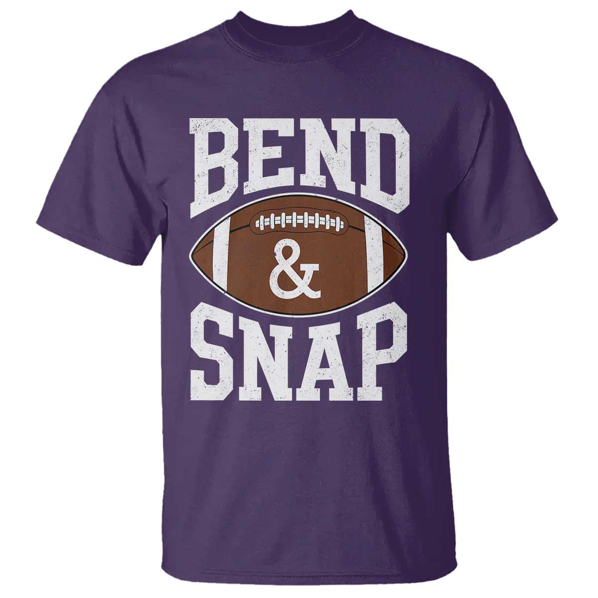 Funny Football Bend And Snap T Shirt Game Day Touchdown Season