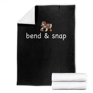 Funny American Football Goose Throw Blanket Bend And Snap Touchdown Season