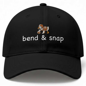 Funny American Football Goose Baseball Cap Bend And Snap Touchdown Season