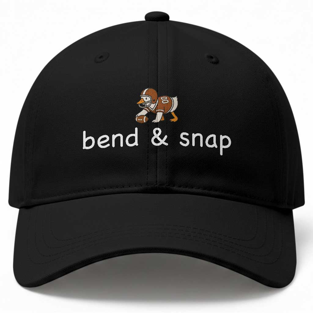 Funny American Football Goose Baseball Cap Bend And Snap Touchdown Season