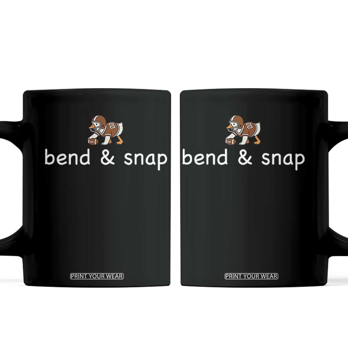 Funny American Football Goose Coffee Mug Bend And Snap Touchdown Season