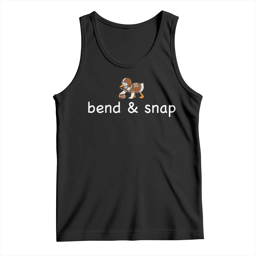 Funny American Football Goose Tank Top Bend And Snap Touchdown Season
