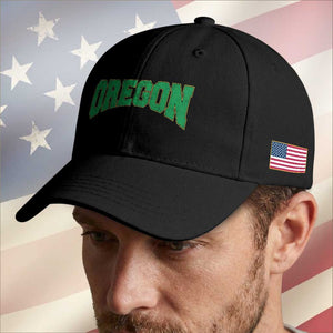 Oregon Sports Throwback Design Jersey Style Baseball Cap