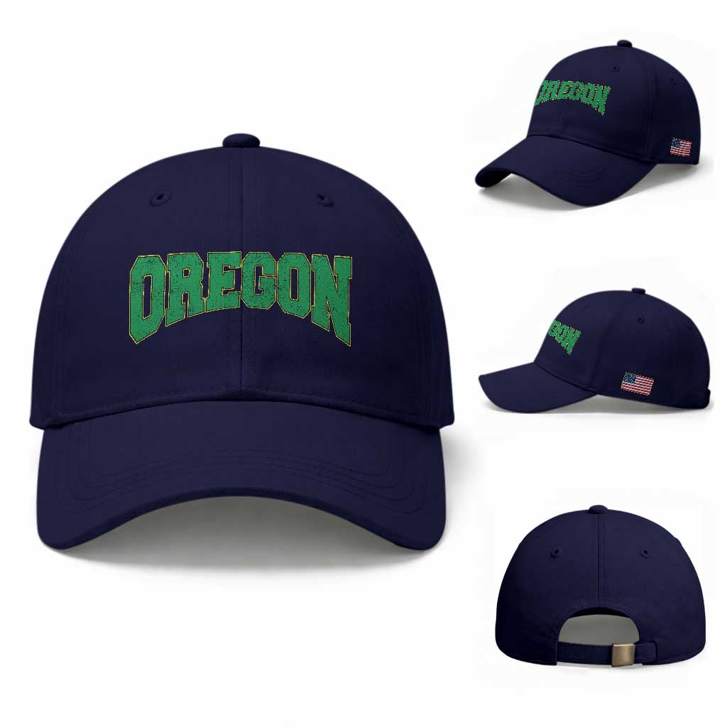Oregon Sports Throwback Design Jersey Style Baseball Cap