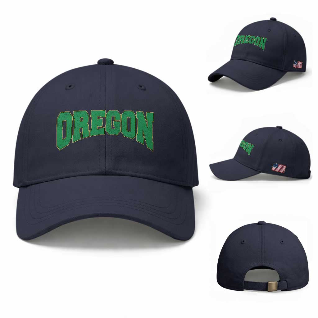 Oregon Sports Throwback Design Jersey Style Baseball Cap