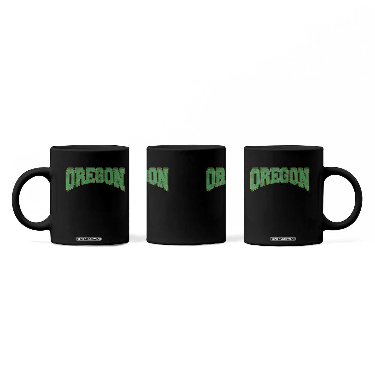 Oregon Sports Throwback Design Jersey Style Coffee Mug