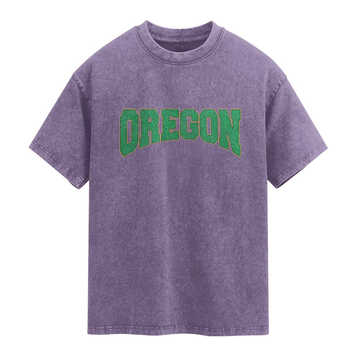 Oregon Sports Throwback Design Jersey Style Washed Cotton T-Shirt