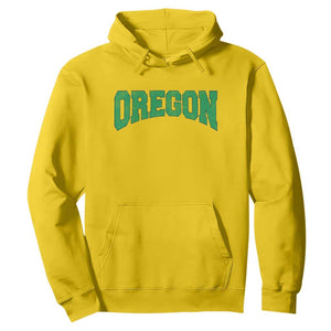 Oregon Sports Throwback Design Jersey Style Hoodie