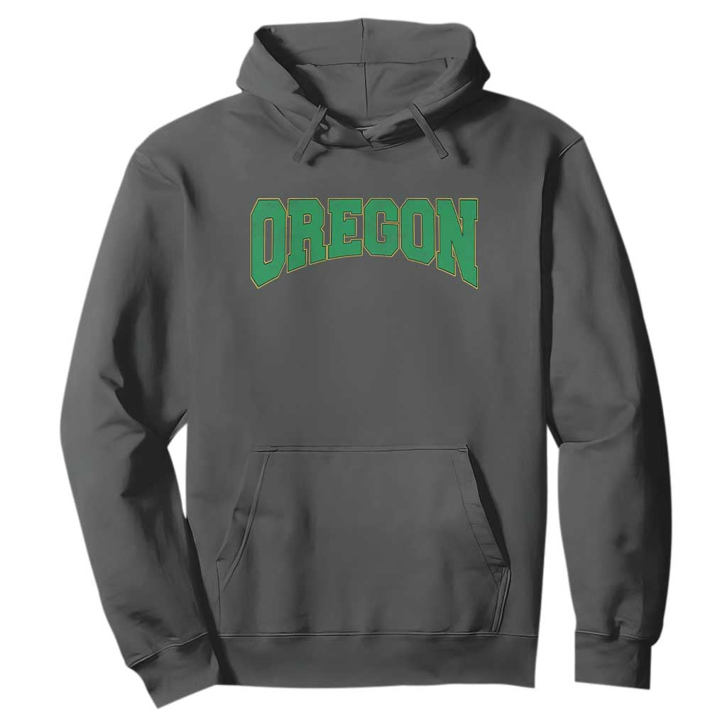 Oregon Sports Throwback Design Jersey Style Hoodie