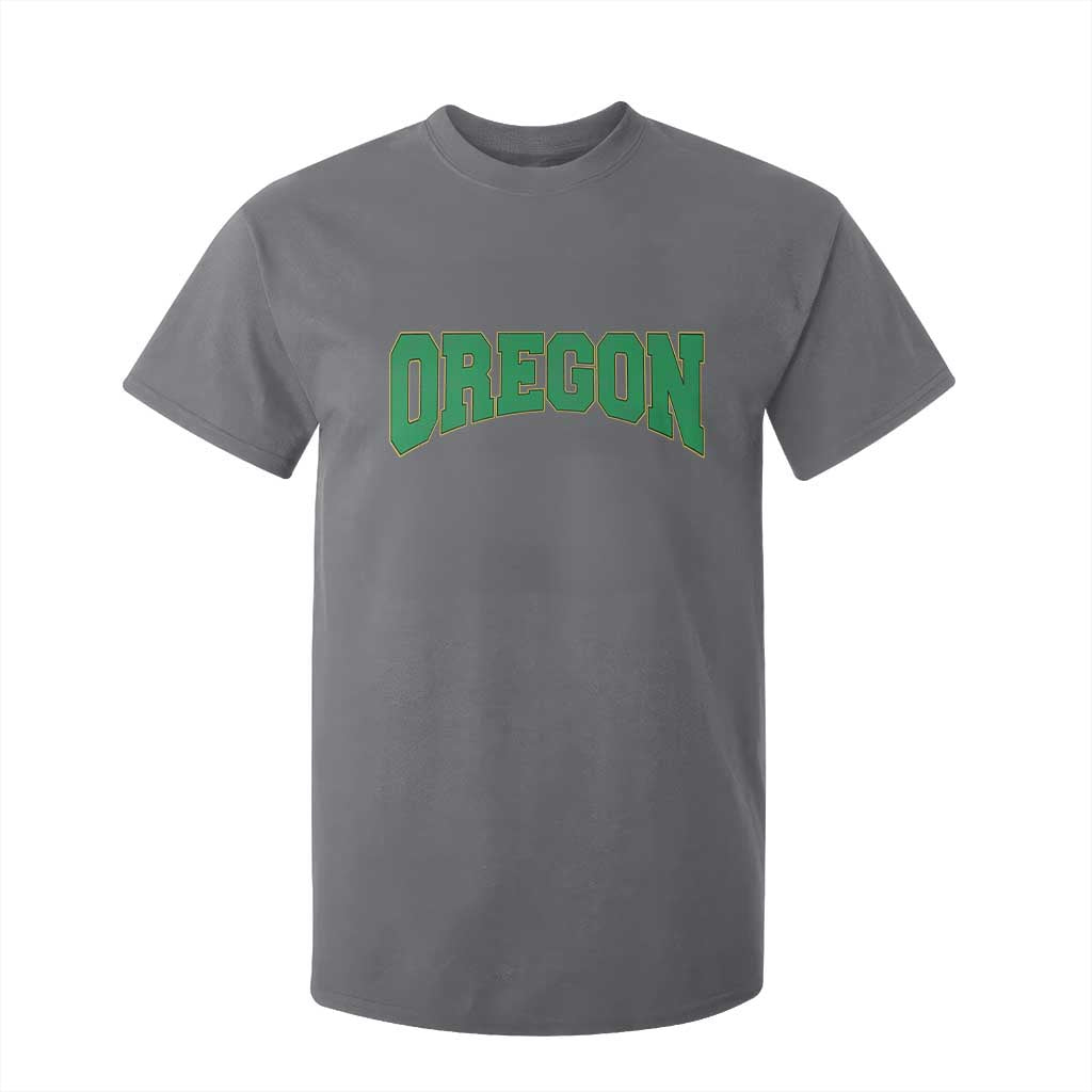 Oregon Sports Throwback Design Jersey Style T Shirt For Kid