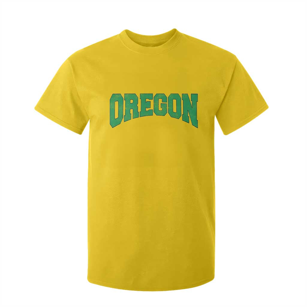 Oregon Sports Throwback Design Jersey Style T Shirt For Kid