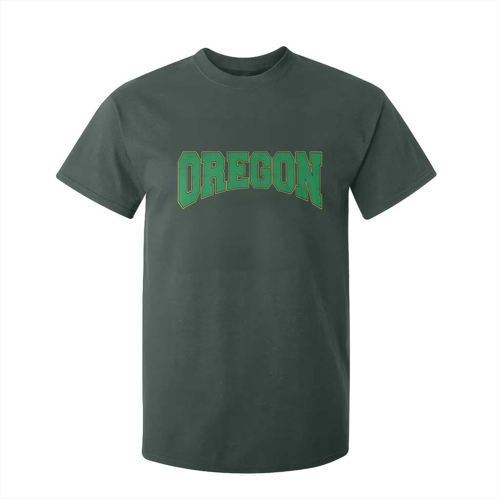 Oregon Sports Throwback Design Jersey Style T Shirt For Kid