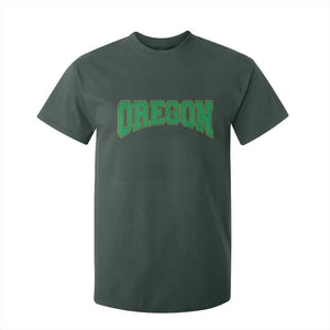 Oregon Sports Throwback Design Jersey Style T Shirt For Kid