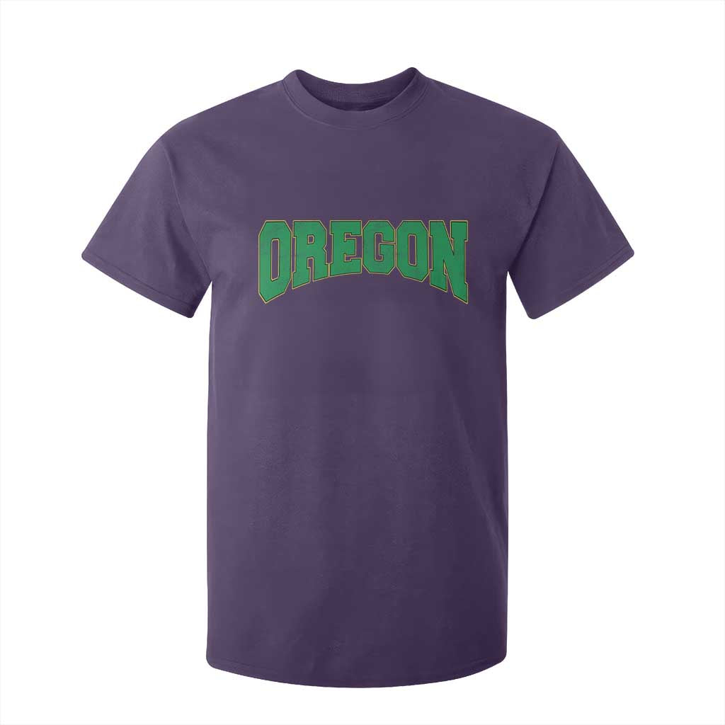 Oregon Sports Throwback Design Jersey Style T Shirt For Kid
