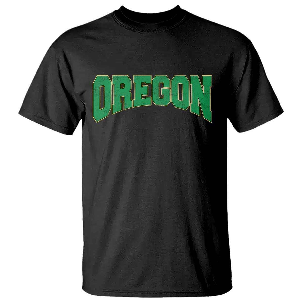 Oregon Sports Throwback Design Jersey Style T Shirt