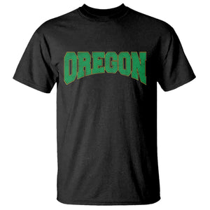 Oregon Sports Throwback Design Jersey Style T Shirt