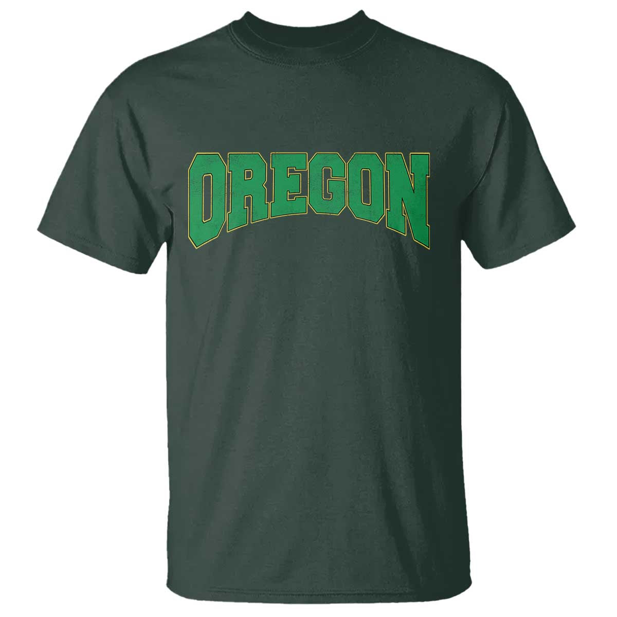 Oregon Sports Throwback Design Jersey Style T Shirt