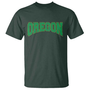 Oregon Sports Throwback Design Jersey Style T Shirt