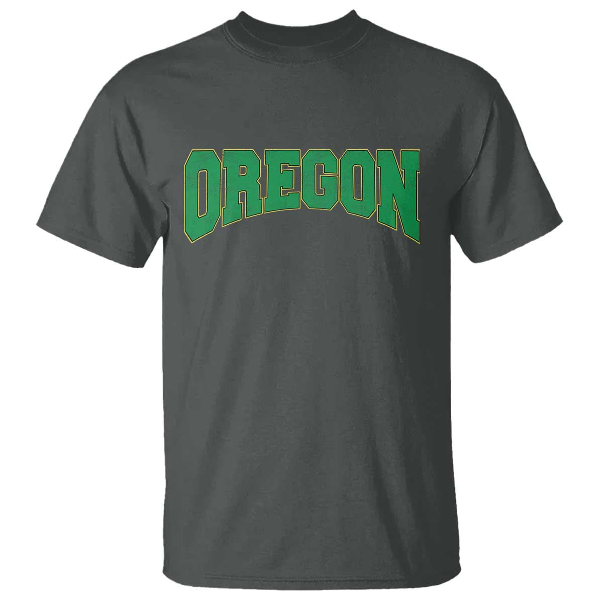 Oregon Sports Throwback Design Jersey Style T Shirt