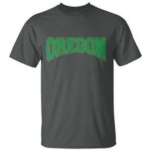 Oregon Sports Throwback Design Jersey Style T Shirt